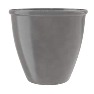 AquaPots Lite Urban Parkside 17.5 in. W x 18.3 in. H Charcoal Composite Self-Watering Pot