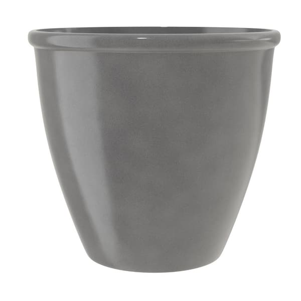 PROVEN WINNERS AquaPots Lite Urban Parkside 17.5 in. W x 18.3 in. H Charcoal Composite Self-Watering Pot