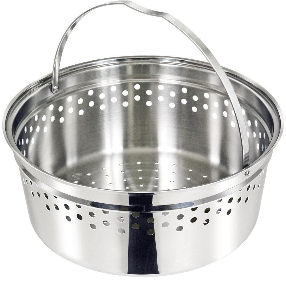 Stainless Steel Nesting Colander with Collapsible Handle