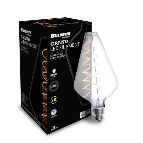 Bulbrite 40W Equivalent Amber Light DIA Dimmable LED Grand