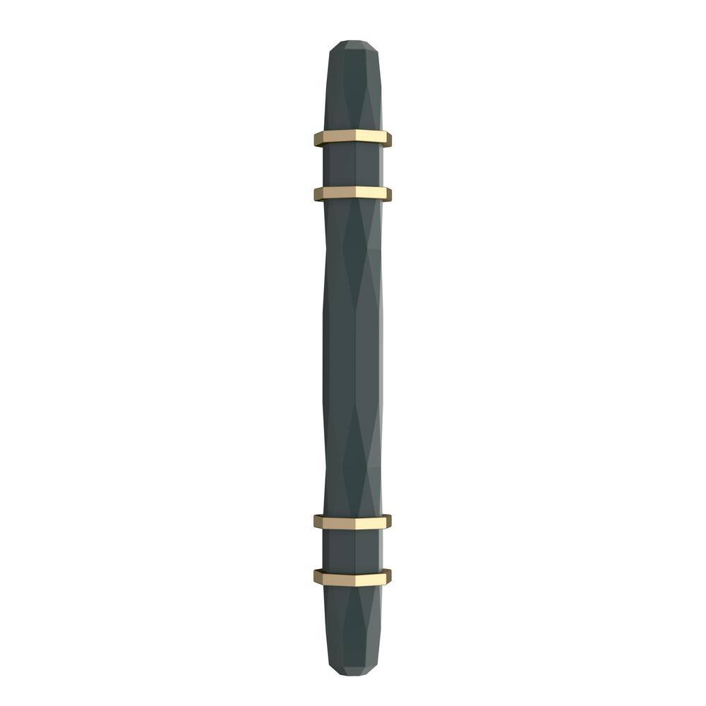 London Matte Black Bronze and Golden Champagne Bar Pull