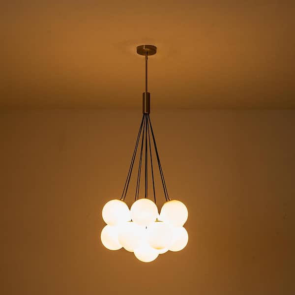 HUOKU Galaxy Modern GlobeFoyer Chandelier 13-Light 19.7 in