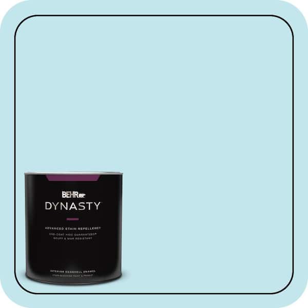 BEHR DYNASTY 1 qt. #520A-2 Ice Flower Eggshell Enamel Interior Stain-Blocking Paint & Primer