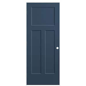 32 in. x 80 in. 3-Panel Winslow Right-Hand Hollow Core Night Tide Molded Composite Single Prehung Interior Door