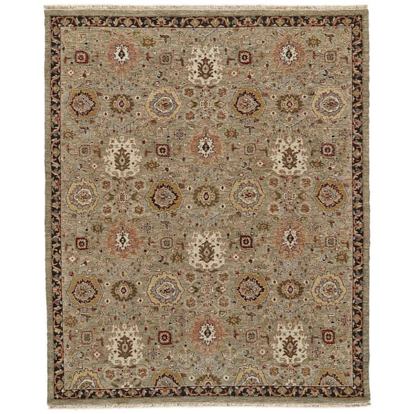 2 X 3 Red, Taupe, Gold Oriental Area Rug