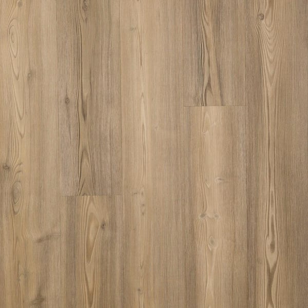 Pergo Take Home Sample - Defense+ 7.5 in. W Classic Weathered Pine Click Lock Waterproof Luxury Vinyl Plank Flooring
