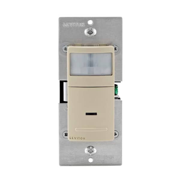 Leviton Decora Motion Sensor In-Wall Switch, Auto-On, 2.5 A, Single Pole, Ivory