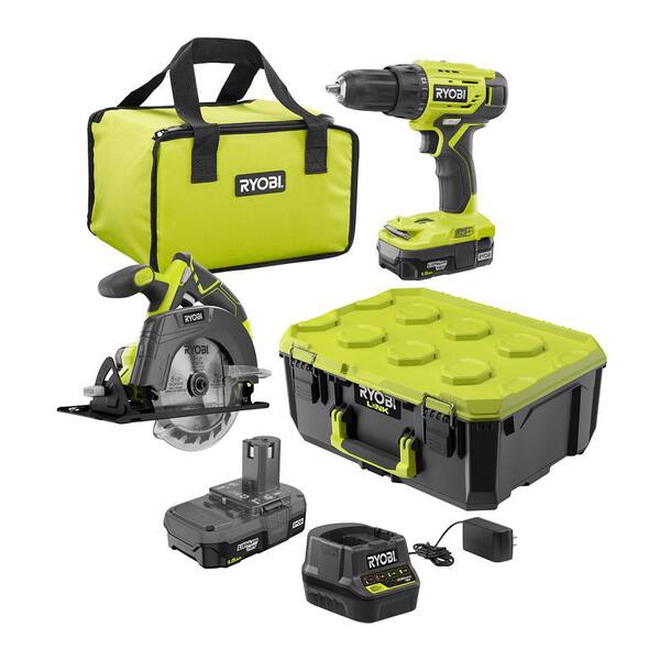 RYOBI ONE+ 18V Cordless 2-Tool Combo 