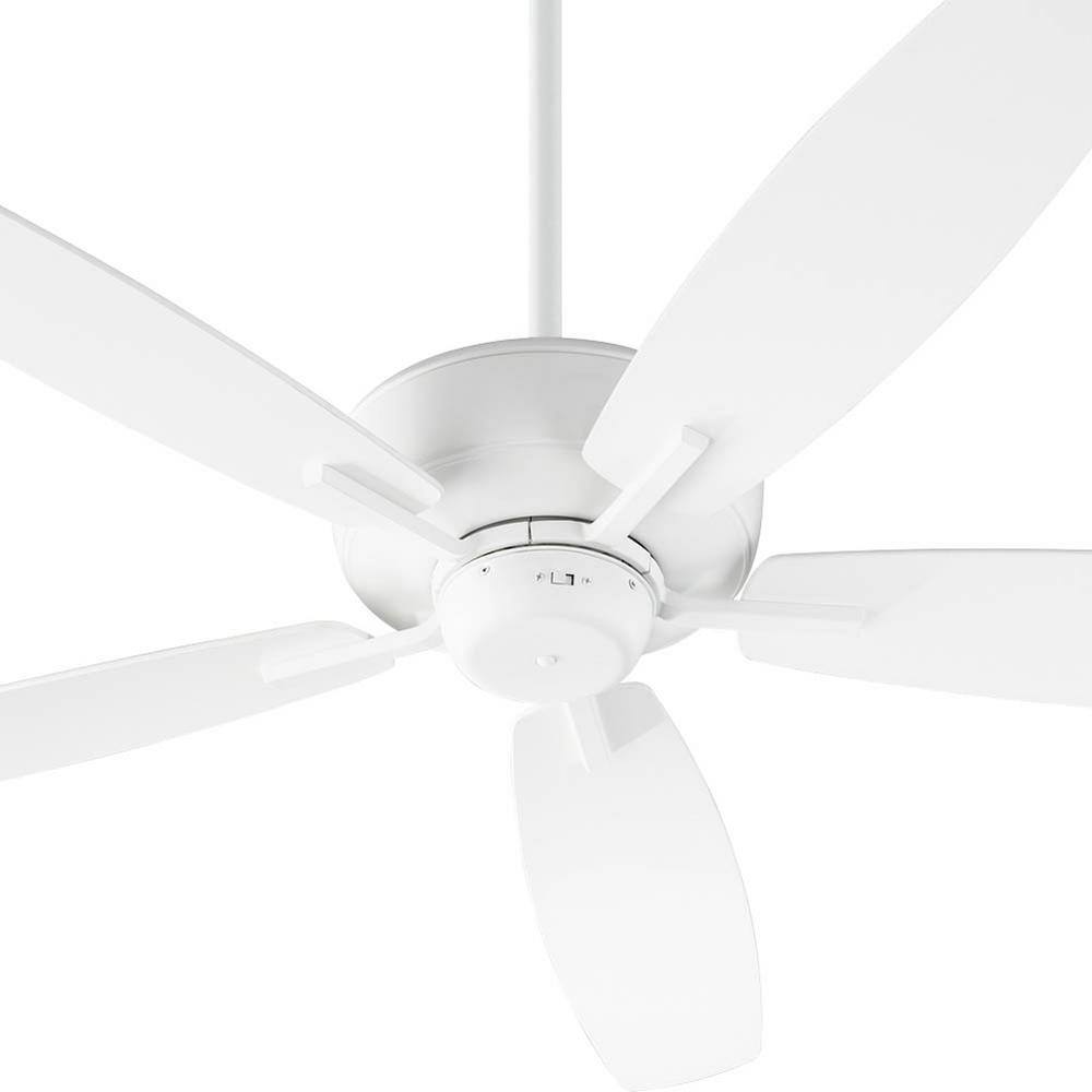 Elegant Studio White 52" Ceiling Fan with Reversible Blades and Remote