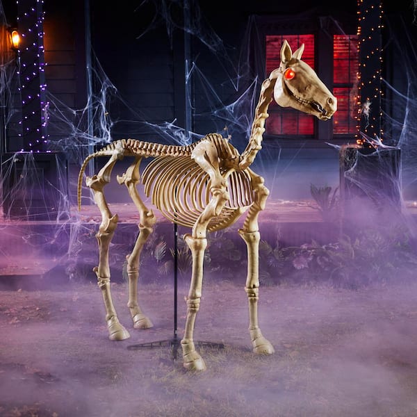 Home Accents Holiday 6 ft. Skeleton Horse 6342-86676 - The Home Depot