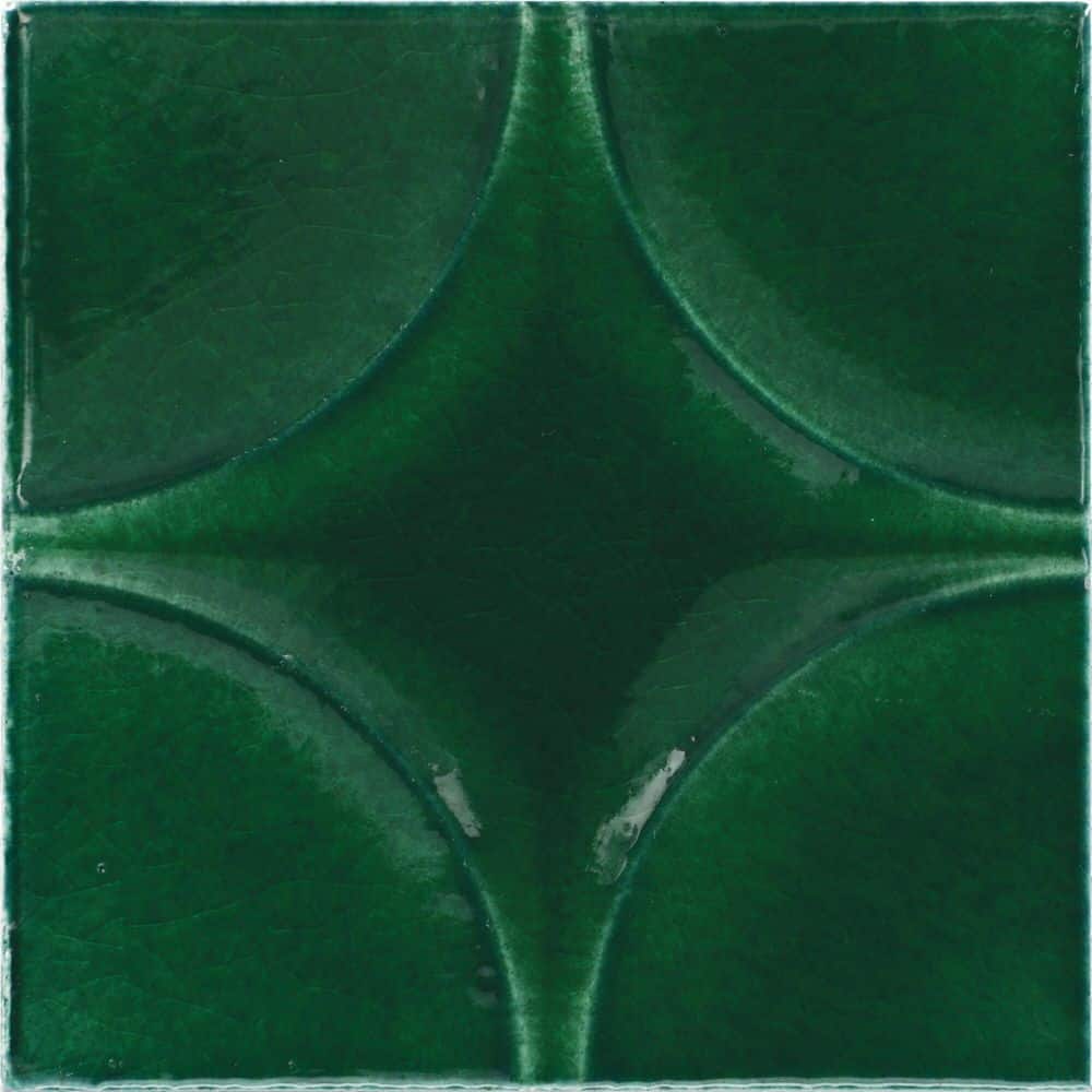 Contempee Fern 4 in. x 4 in. Glossy Ceramic Star Wall Tile (12.8 sq. ft. / case) price history on PriceWatchPro