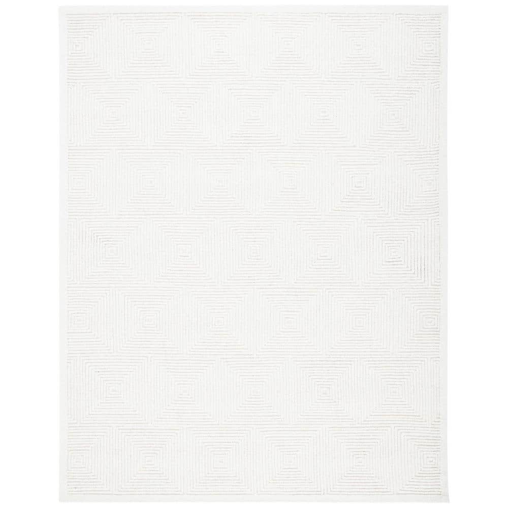 SAFAVIEH Textural Ivory 8 ft. x 10 ft. Geometric Solid Color Area Rug  TXT102A-8 - The Home Depot