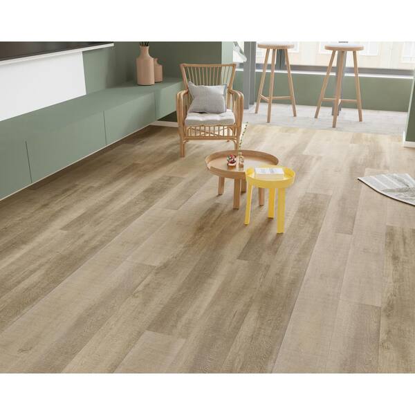 Luxury Vinyl Prime Waterproof Flooring Pearly White - Oak