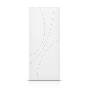 32 in. x 80 in. Hollow Core White Stained Composite MDF Interior Door Slab