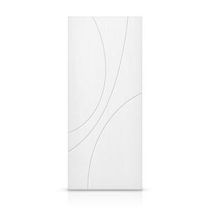 34 in. x 96 in. Hollow Core White Stained Composite MDF Interior Door Slab