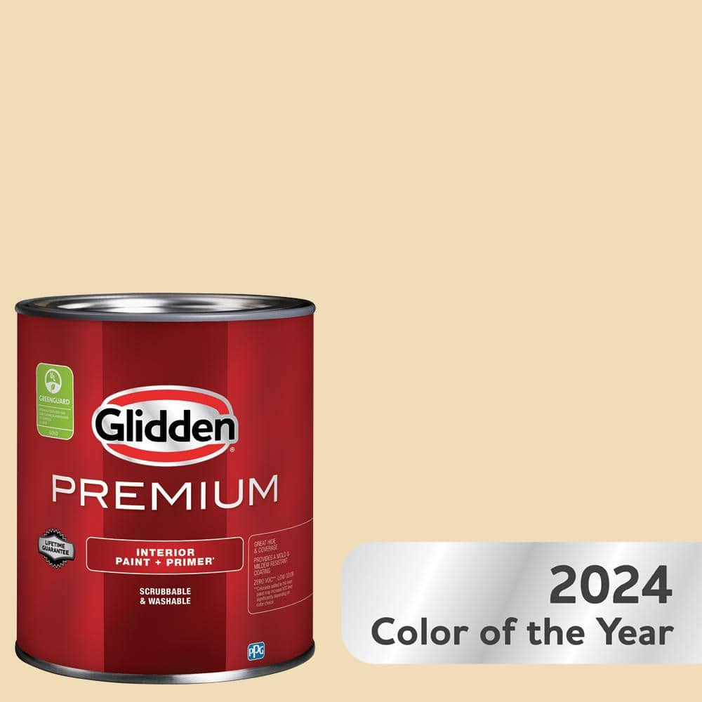 Glidden Premium 1 gal. PPG1097-3 Toasted Almond Satin Interior Latex Paint  PPG1097-3P-01SA - The Home Depot