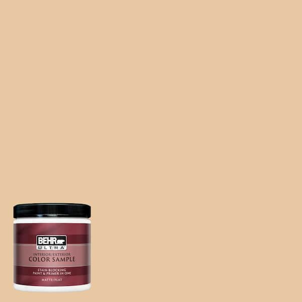 BEHR ULTRA 8 oz. #UL140-18 Jasper Cane Matte Interior/Exterior Paint and Primer in One Sample