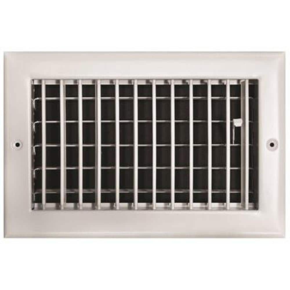 TruAire 10 in. x 6 in. Adjustable 1 Way Wall/Ceiling Register