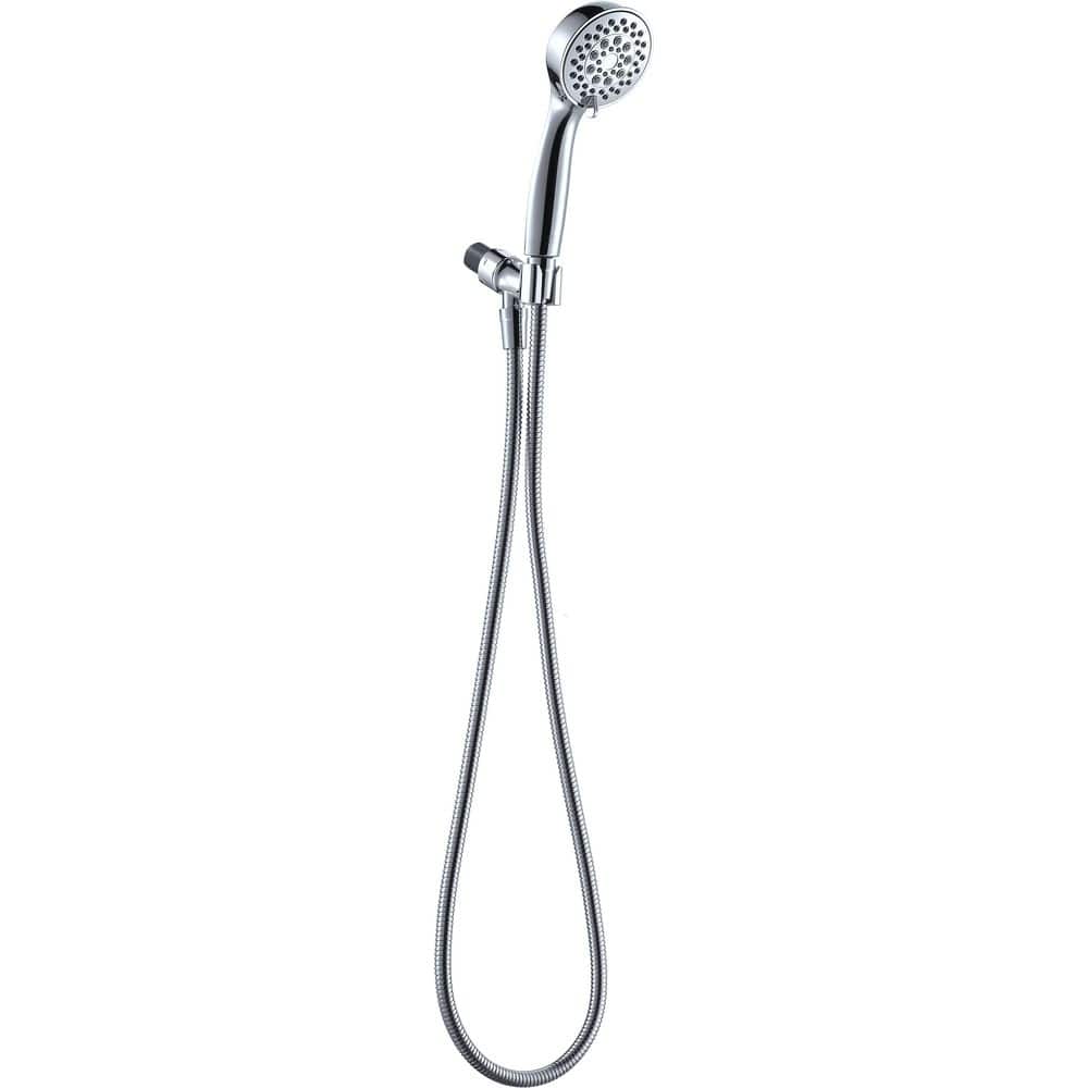 6-Spray Patterns Tub Wall Mount Handheld Shower Head 1.8 GPM 3.7 in. in Chrome with 60 in. Hose price history on PriceWatchPro