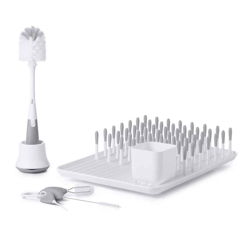 OXO TOT Bottle and Cup Cleaning Set in Gray 62139500 - The Home Depot