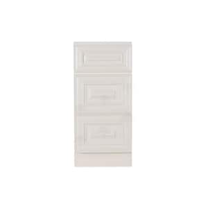 Princeton Assembled 15 in. W x 21 in. D x 33 in. H Bath Vanity Cabinet Only with 3 Drawers in Off-White