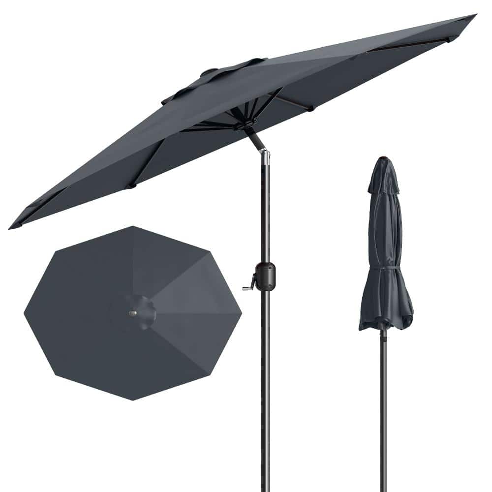 9ft. Patio Umbrella Outdoor Table Market Umbrella with Tilt, Crank, UV Protected, Waterproof, for Garden Backyard Pool price history on PriceWatchPro