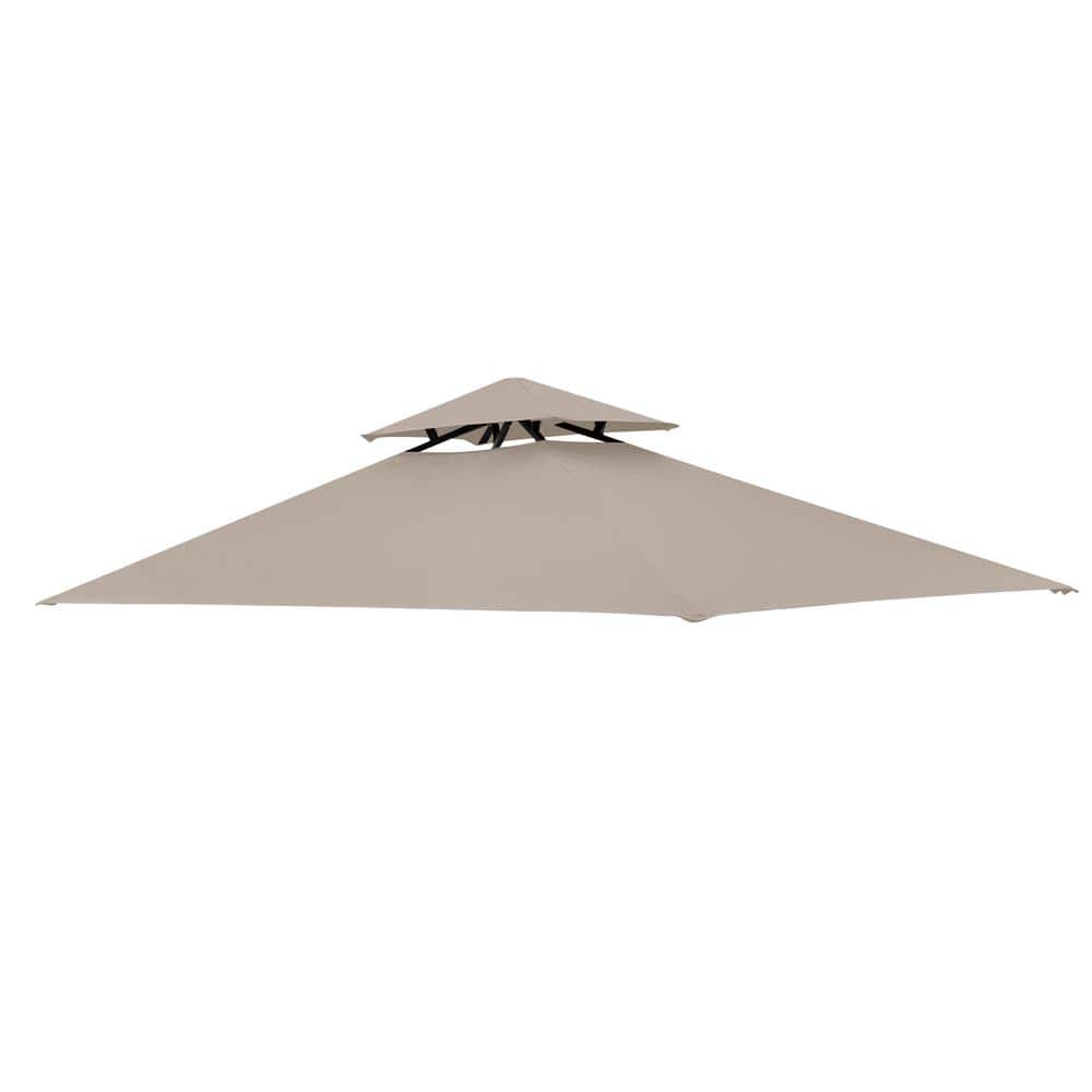 Khaki Polyester Replacement Canopy for 8' x 5' Gazebo