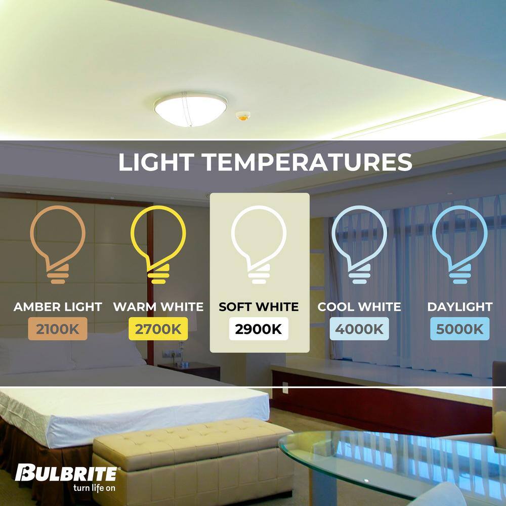25W Clear Glass Dimmable Halogen Tube Bulbs, 5-Pack