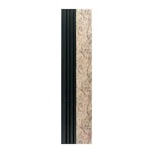 94.5 in. x 4.8 in. x 0.5 in. Acoustic Vinyl Wall Cladding Siding Board in Brown and Black Color (Set of 4-Piece)