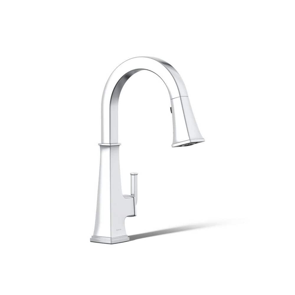 Riff Single Handle Pull Down Sprayer Kitchen Faucet in Polished Chrome price history on PriceWatchPro