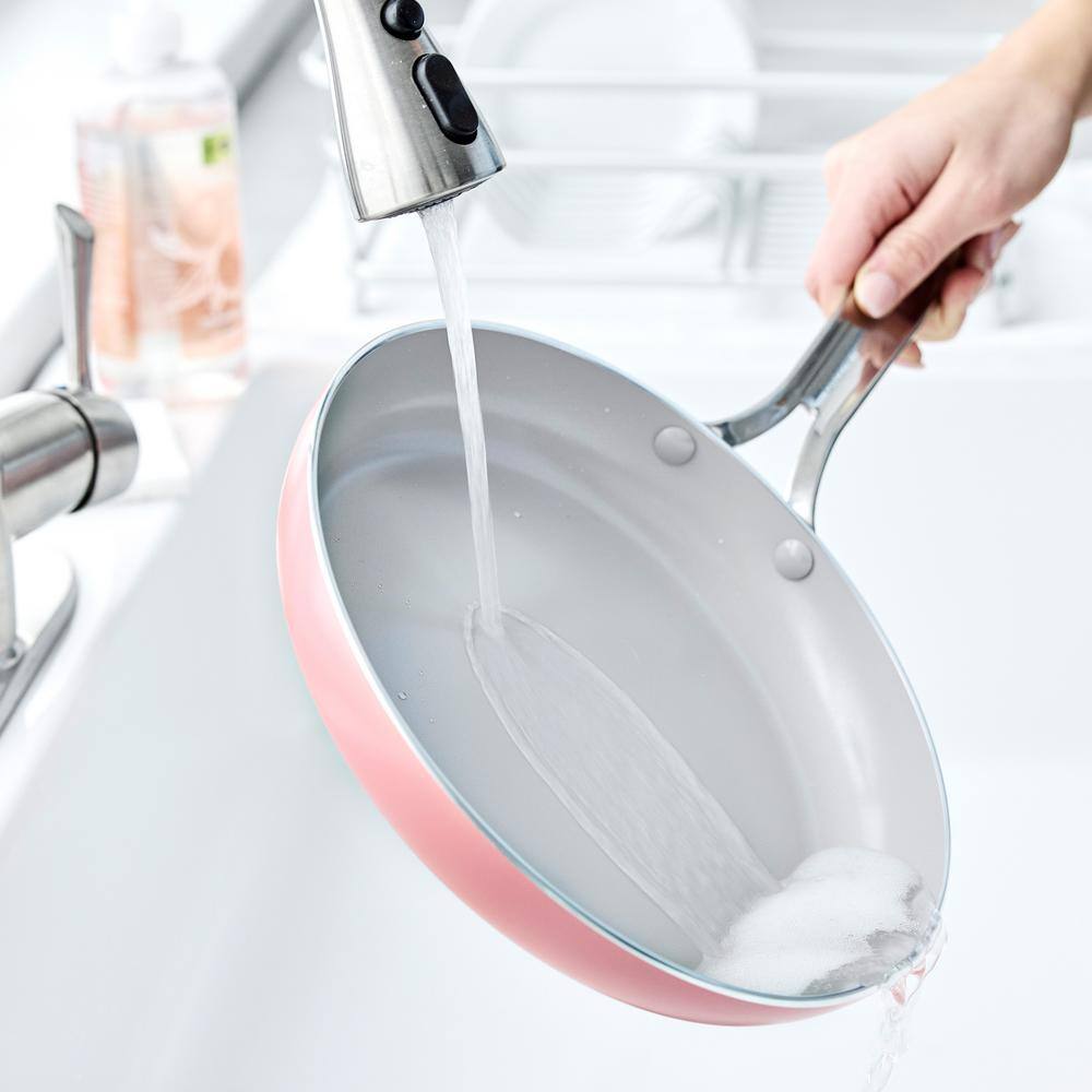 Coral Nonstick Aluminum Fry Pan and Sauté Pan Set with Stainless Steel Handles