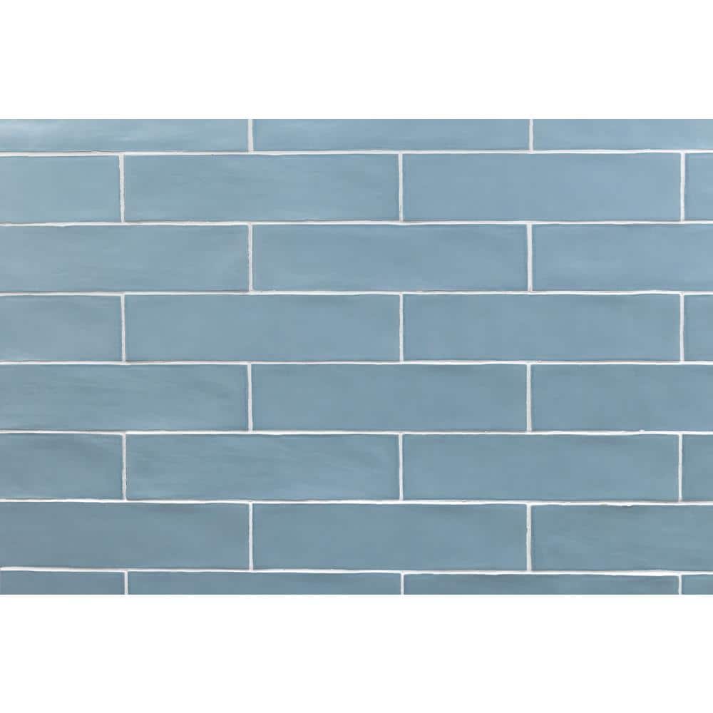 Strait Blue 3 in. x 12 in. 8 mm Matte Ceramic Subway Wall Tile (22-piece 5.38 sq. ft. / Box) price history on PriceWatchPro
