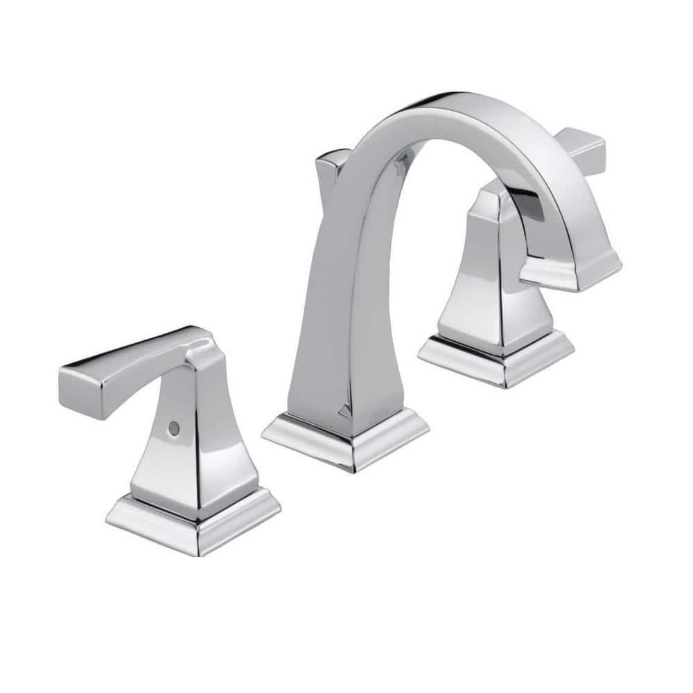 Modern Elegance 16" Chrome Zinc Widespread Bathroom Faucet