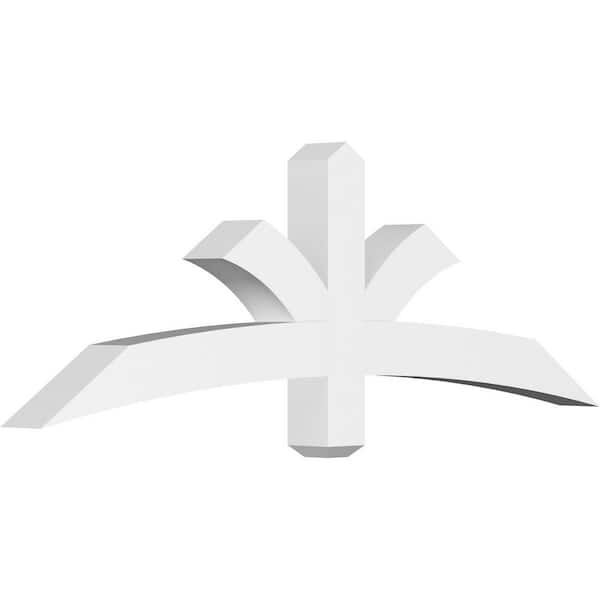 Ekena Millwork Davenport 60 in. W x 20 in. H x 4 in. D Signature Polyurethane Bracket
