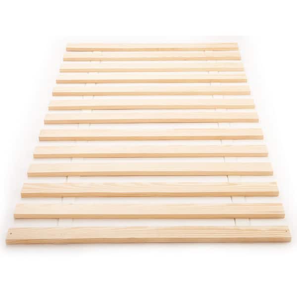 Unbranded Titan 53.875 in. W x 72 in. L x 0.75 in. H Heavy-Duty Solid Wood Full Bed Support Slats