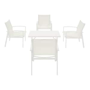 Cooper Springs 5-Piece Metal Outdoor Dining Set with Lounge Chairs