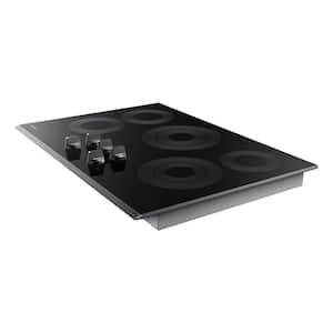 30 in. Radiant Electric Cooktop in Fingerprint Resistant Black Stainless with 5 Burner Elements and Wi-Fi