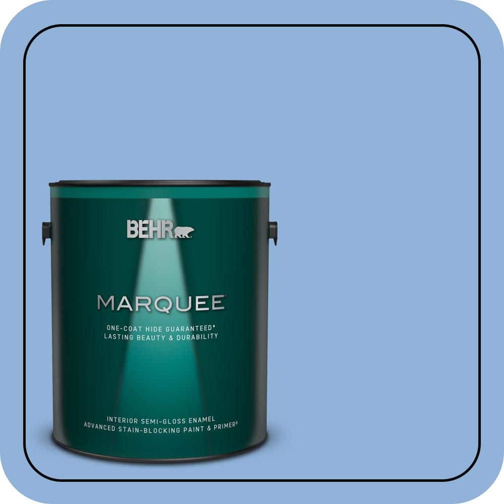 1 gal. #580B-5 Cornflower Blue Semi-Gloss Enamel Interior Paint & Primer price history on PriceWatchPro