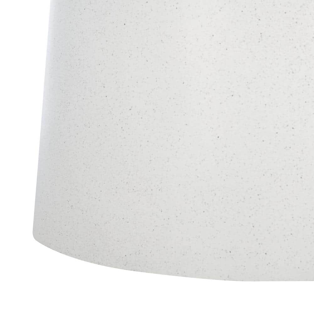 Round White Acrylic Cocktail Table with Storage