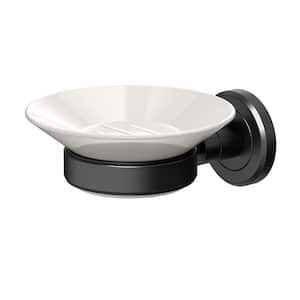 Latitude II Soap Dish Holder in Matte Black