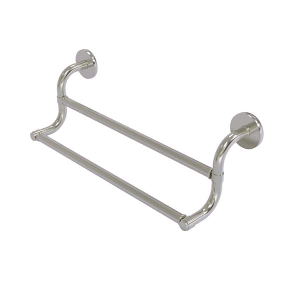 Allied Brass Remi Collection 24 in. Wall Mounted Double Towel Bar in Satin Nickel