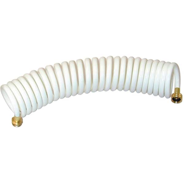 T-H Marine Coiled Washed Down Hose With Straight Nozzle - Blue
