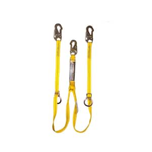 6 ft. Double Leg Tie-Back Lanyard with Adjustable D-Ring
