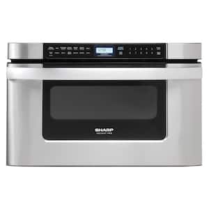 24 in. 1.2 cu. ft. Built-in Microwave Drawer with Auto-Touch Control and Sensor Cook in Stainless Steel