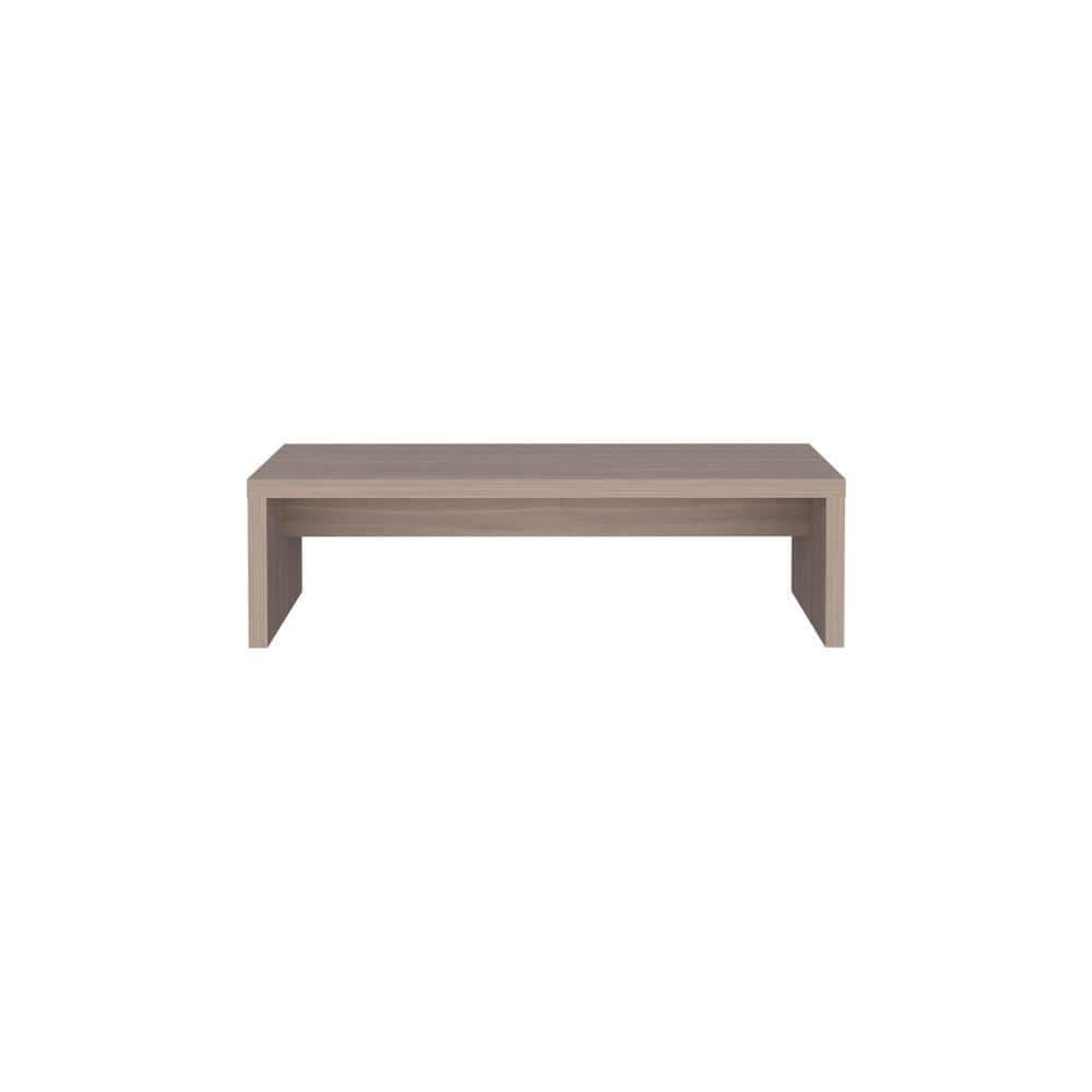 Beautiful19 in. Light Gray Wide Monitor Stand Riser, Laptop Riser, Desk Org