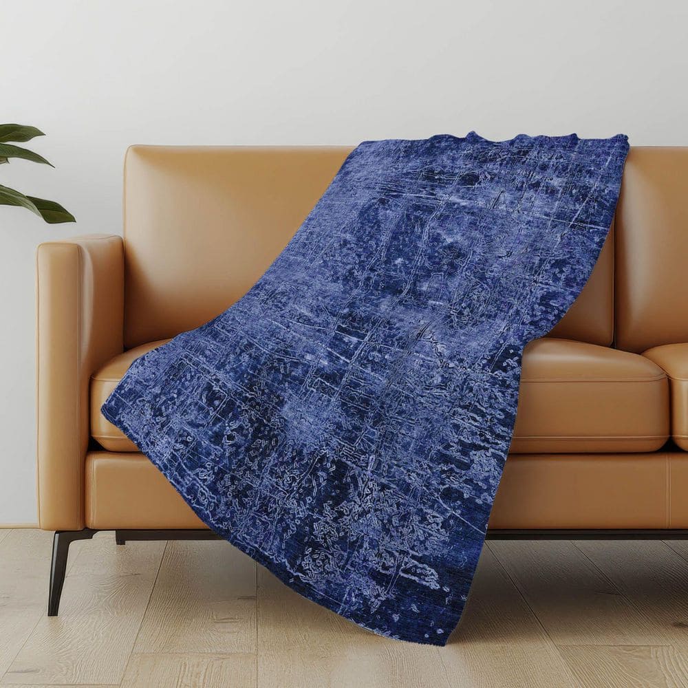 Premium Machine Washable ASB559 Navy 50 in. x 70 in. Sherpa Throw Blanket price history on PriceWatchPro