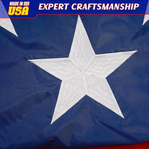 ITOPFOX American Flag 12 x 18 ft. for Outside 100%, US Flags w