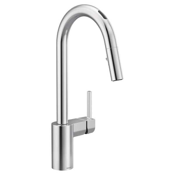 MOEN Align Single-Handle Smart Touchless Pull Down Sprayer Kitchen Faucet with Voice Control and Power Clean in Chrome