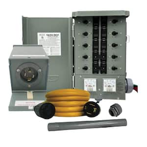 30 Amp 10-Circuit G2 Manual Transfer Switch Kit with 30 Amp Inlet and 25 ft. Cord