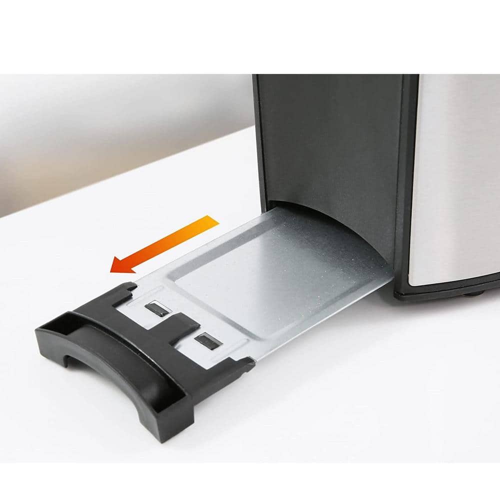 Elite Gourmet Stainless Steel 2-Slice Digital Toaster with Wide Slot